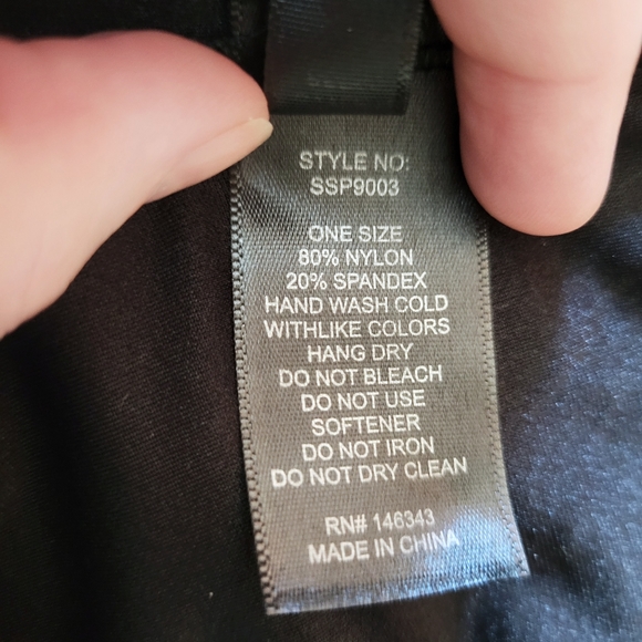 Like New Sho Sho Black Leggings Sparkly Size M - Picture 4 of 4